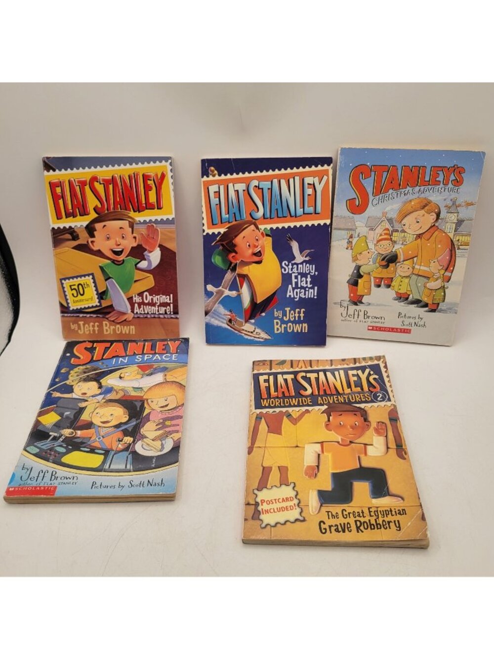 Flat Stanley by Jeff Brown Lot of Chapter Books for Advancing Readers - CB016